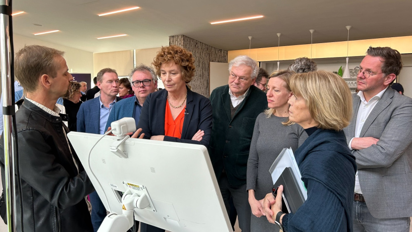 Uitleg HEALTH project aan oa minister De Sutter